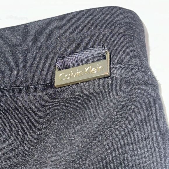 Calvin Klein Womens Black Power Stretch Slim Fit Pants Size 14 - Picture 4 of 11